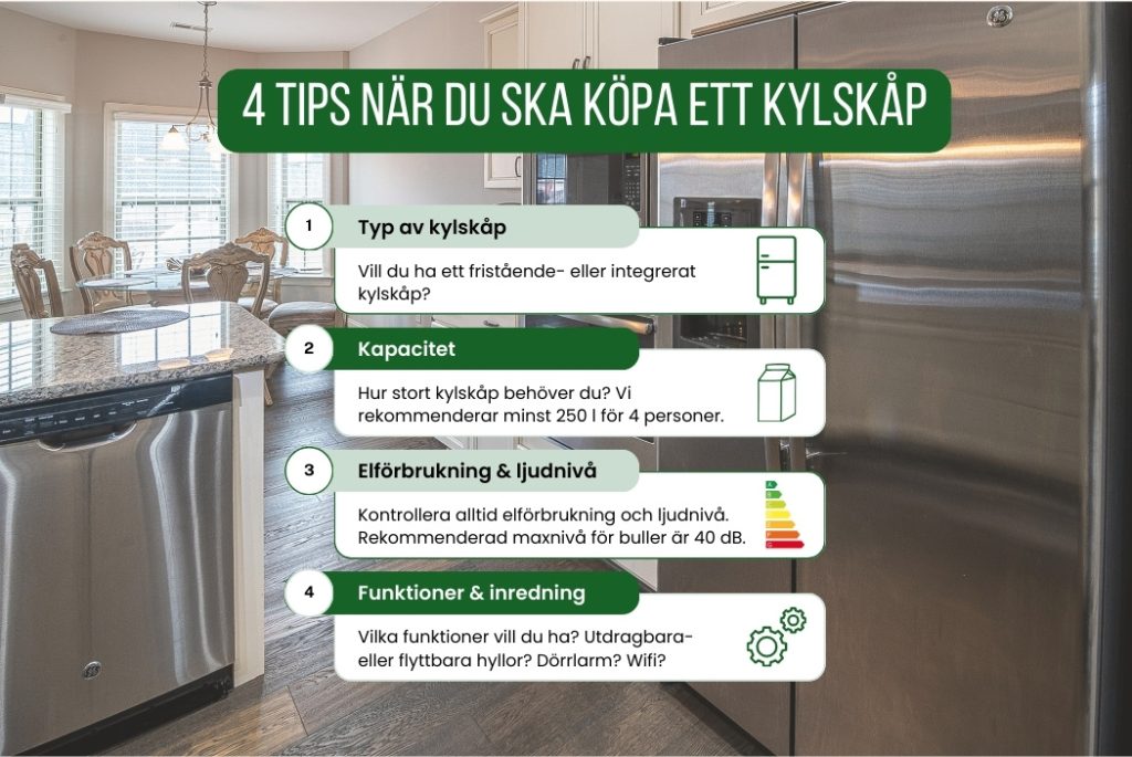 4 tips när du ska köpa ett nytt kylskåp