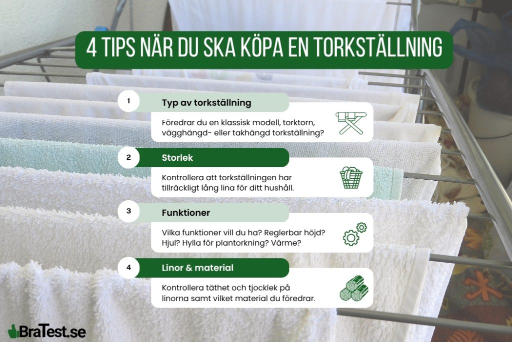 4 tips när du ska köpa en torkställning